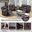 Ensemble de salon 3 pièces en similicuir Albertdine pièces-99480673