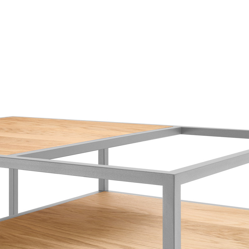 Yunisber Frame Coffee Table, White