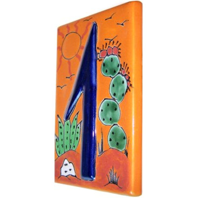 TalaMex Desert Talavera Ceramic House Number One