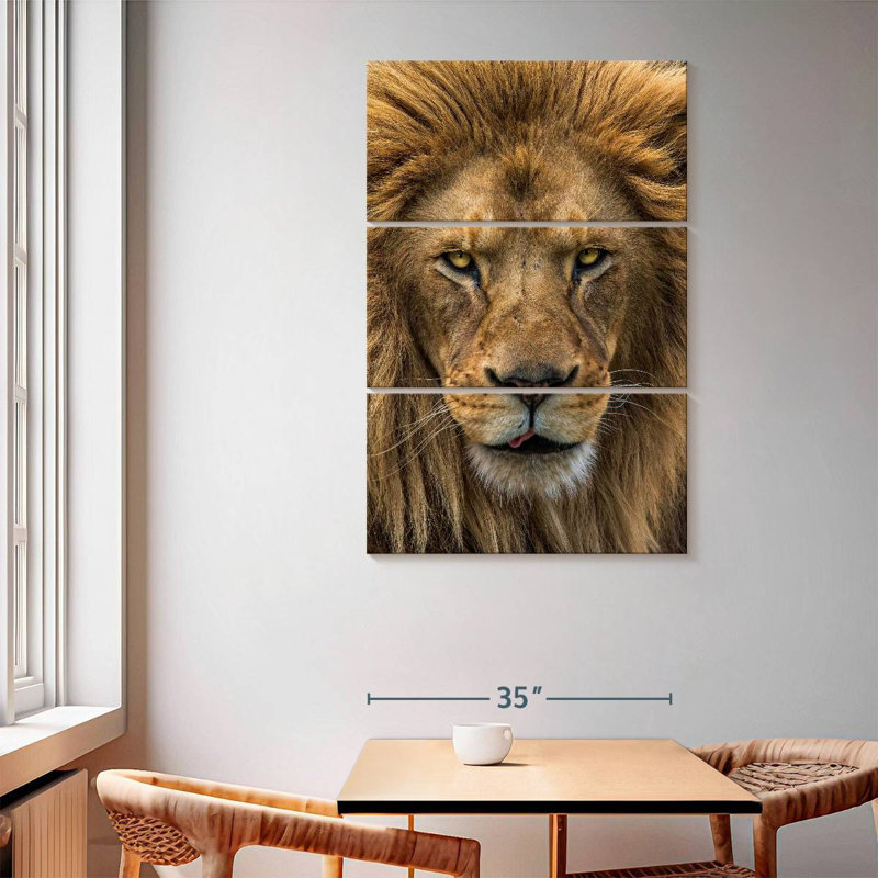 Brampt Handsome Lion Head, 65" H x 42" W