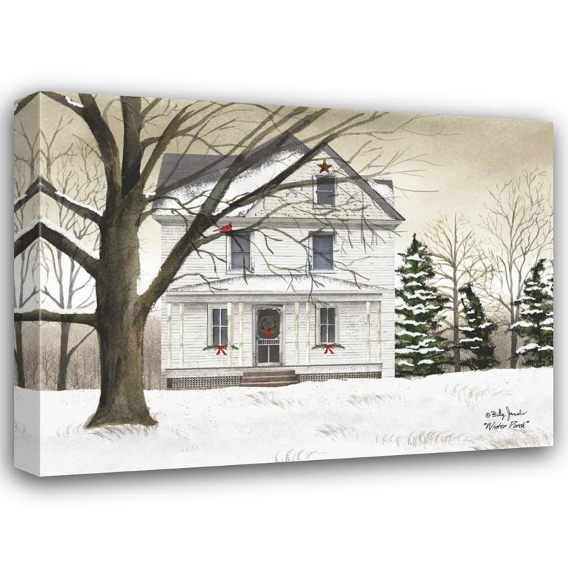 Art sur toile tendue par August Grove® Jacobs, Billy Gallery: Winter Porch, H 28 po x l 36 po