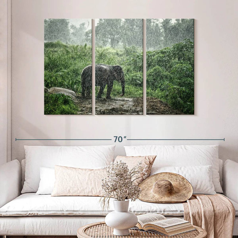 Brampt Elephant Rain Bath, 32" H x 50" W
