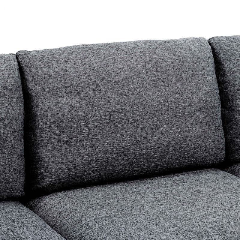 Sectional Sofa with Metal Legs
