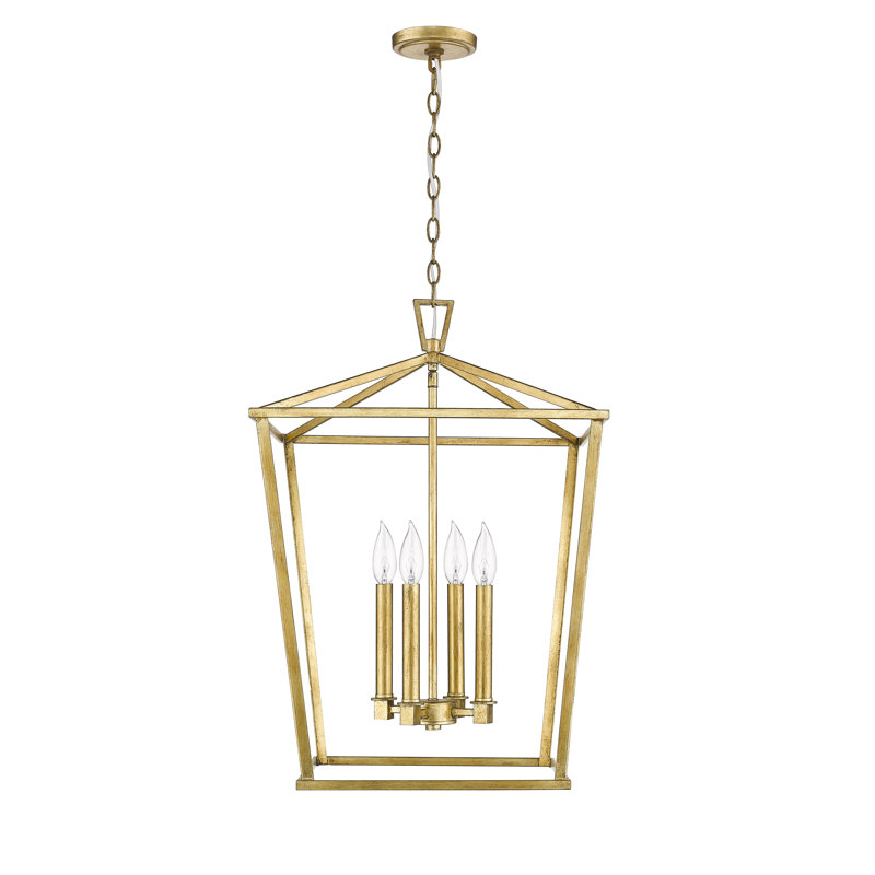 Lustre géométrique à 4 lumières Desirae