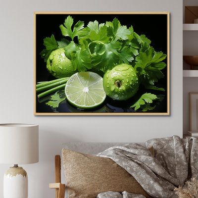Herbes, coriandre, éclaboussure 5 - Art floral