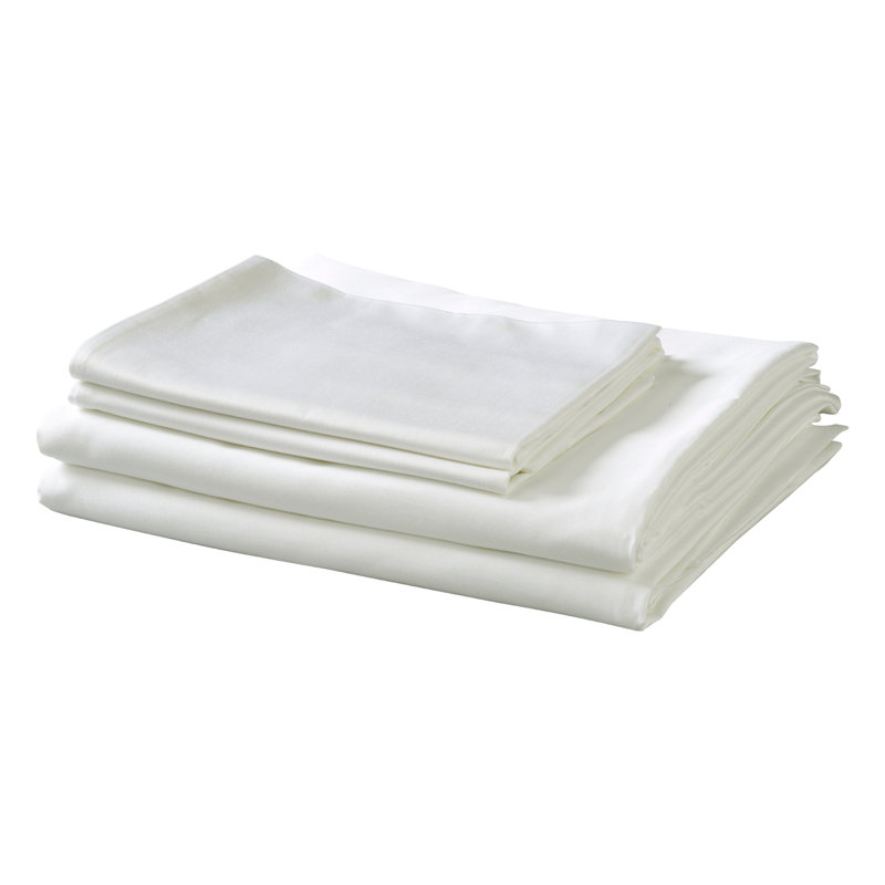 Rayon From Bamboo Cotton Sheets Soft and Smooth, Queen Sheet Set with 2 Pillowcases, Ivory