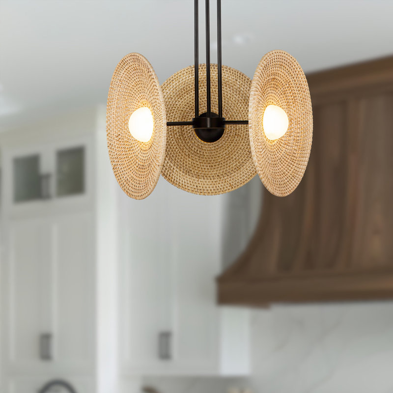 3 - Light Unique/Statement Pendant, Urban Bronze
