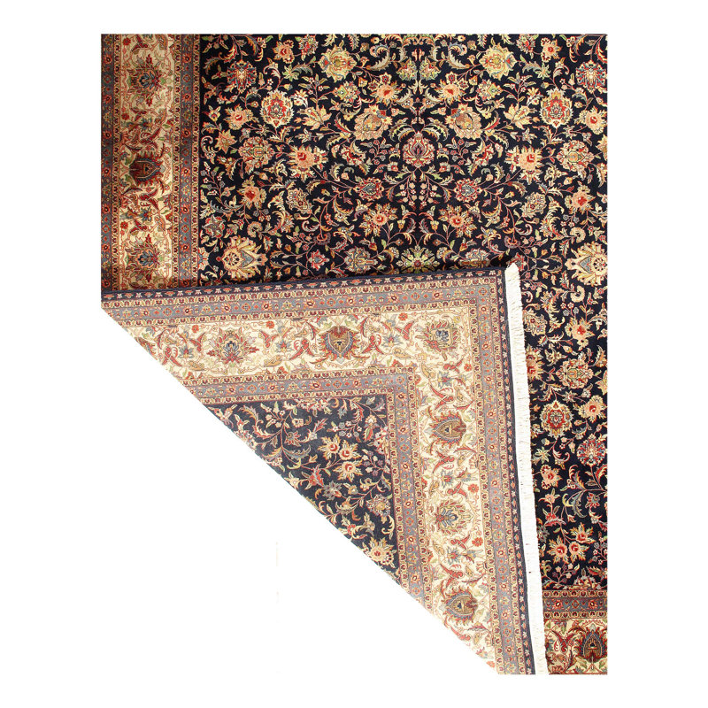 Kashan Wool Oriental Area Rug