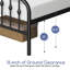 Valour Bed Frames Metal Platform Bed with Headboard-687010994-686137903