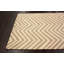 Tapis zone à chevrons crème/sable Wolfenbarger-23233718