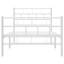 Structure de lit en métal Danzell, robuste, sans matelas-973433469-973433470