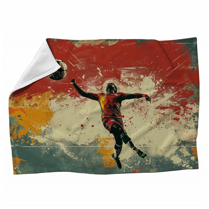 Jeté en peluche floral tendance, L 60 po x L 80 po