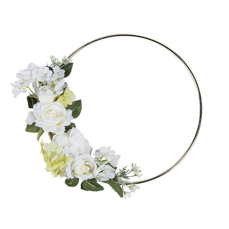 Couronne florale en métal 12,5 po
