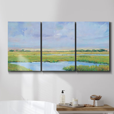 Monet, reproduction sur toile 3 pièces