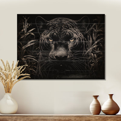Grattoir noir, noir et blanc Panther