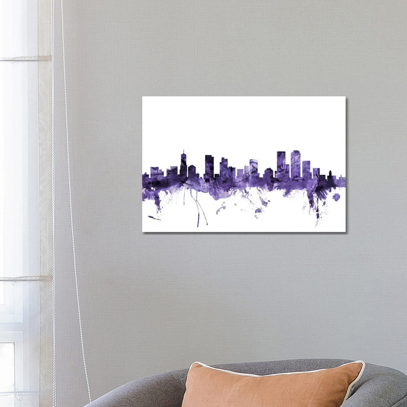 Denver, Colourado Skyline by Michael Tompsett - Wrapped Canvas Print, 66.04 cm H x 45.72 cm W