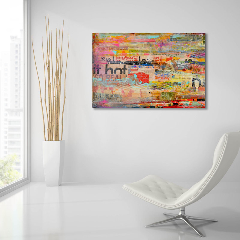 «Metro Mix I» par Erin Ashley, art mural acrylique, H 24 po x l 36 po x P 0,2 po