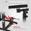 Banc de curl 2 en 1 noir et rouge et appareil de curl Bicep Curl