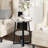 Jalanda Tall End Table with 2 USB Ports, 2 Power Outlets, and 2-Tier Storage Shelves-2134027304