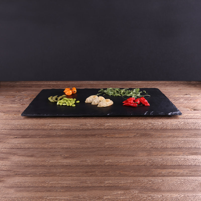 Elite Global Solutions Melamine Cheese Board, Black, 0.63" H x 24" W x 15" D