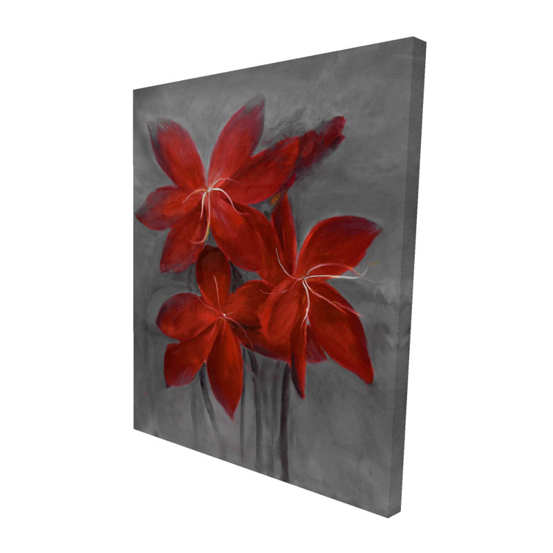 Asiatic Lily Grey, toile, décoration florale, art mural