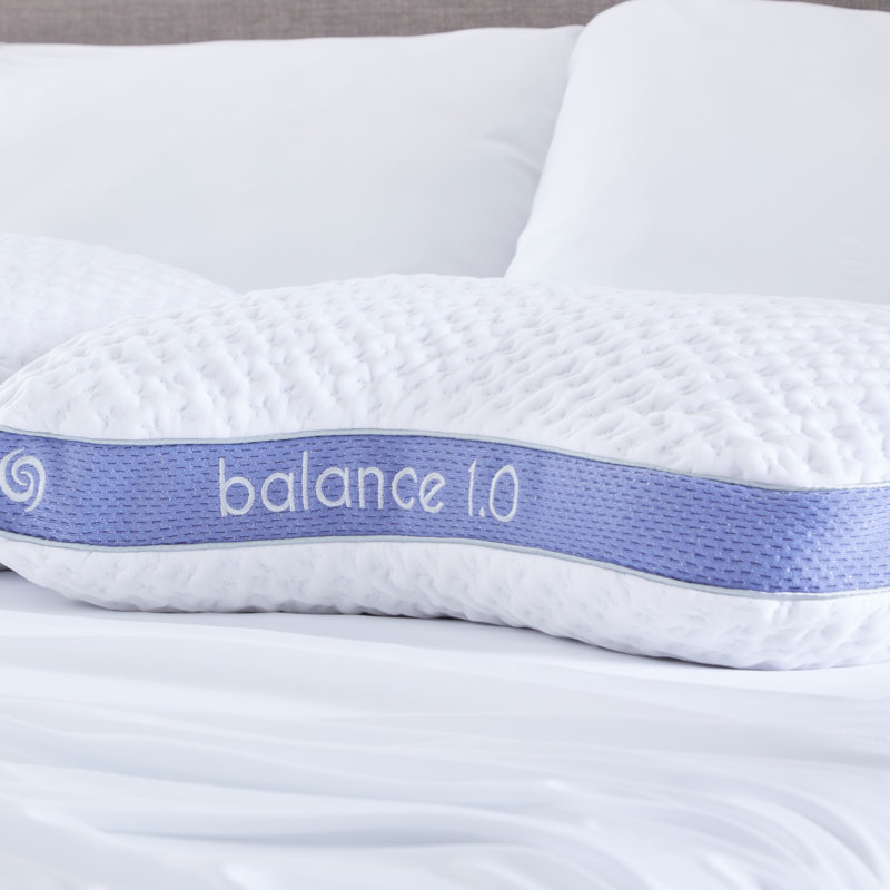 Bedgear Balance Cuddle Curve Performance Pillow for Side Sleepers- Medium Firmness and Moisture Wicking, 1.0, Standard