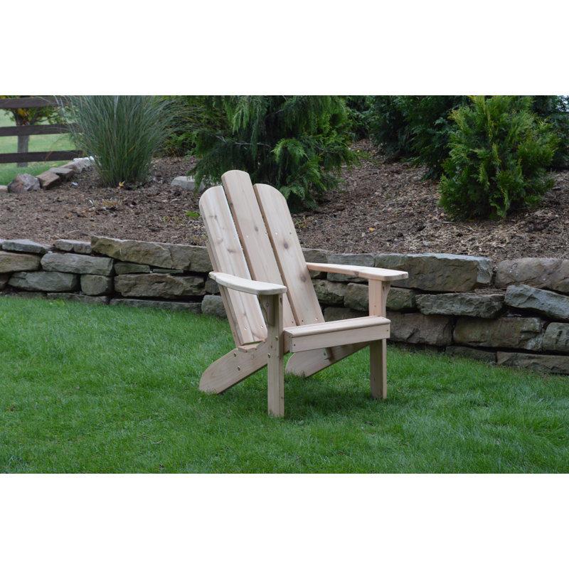 Handley Outdoor Adirondack Chair, Unfinished