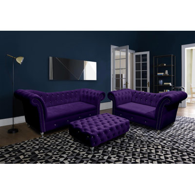 Painter Velvet Living Room Set