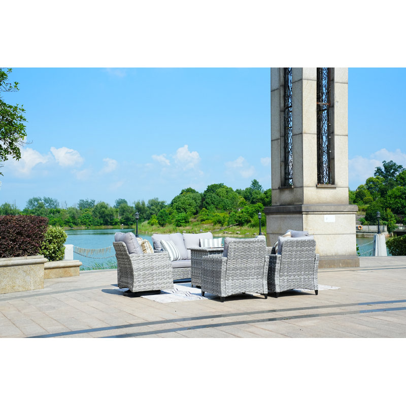 Braddon 6 - Person Patio Conversation Set with Cushions