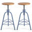 Tabouret pivotant en bois massif Jomarion-1332014964