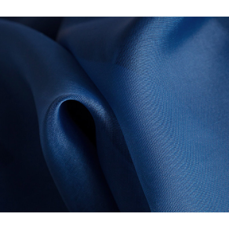 Daxin Sheer Voile Rod Pocket Curtain Panels, Navy Blue, 54" W x 72" L