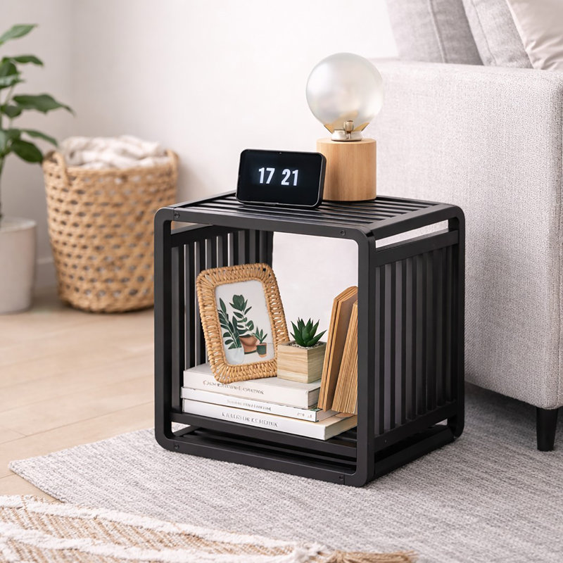 Organisateur de tablettes empilables en bambou Smart Kube, Naturel