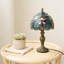 Lampe de table de style baroque avec ampoule 14,7 "h Tiffany