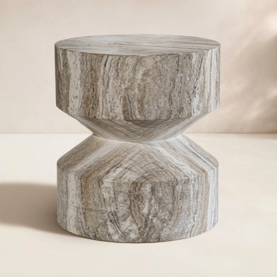 17" Hourglass Patio Side Table