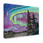 Nonette «The Northern Lights Context», reproduction d'impression sur toile tendue-30395099