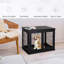 Dog Crate with Two Opening Sides and Lockable Door-604917579