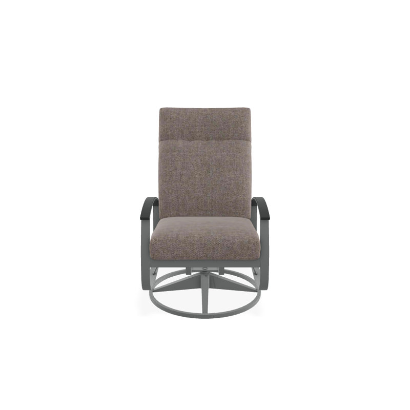 Belle Isle Outdoor Rocker Chair, Glimpse Cloud, Classic Graphite P30, Textured Graphite