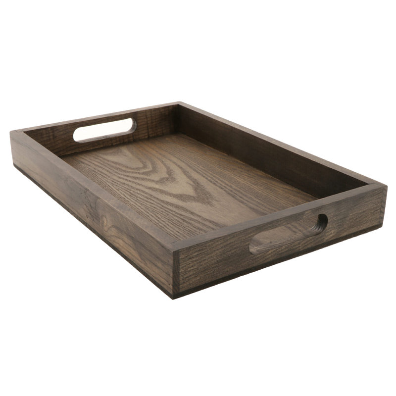 Taproot Wood Tray, 1.75" H x 9.50" W x 14.25" D