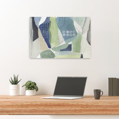 Blue Dreams Abstract Geometric Modern Art