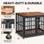 Caisse de style meuble en bois 42 pouces avec 3 portes-1210871639