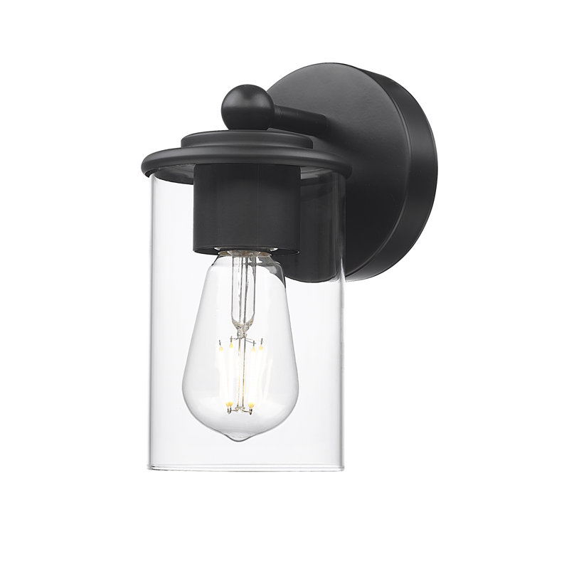Procopio Dimmable Bath Sconce, Matte Black