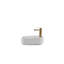 Lavabo de comptoir rectangulaire en céramique deux (tant que fini blanc) certifiée CUPC