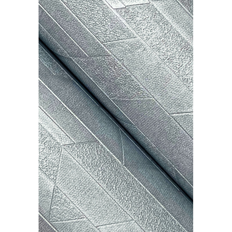 Geometric Wallpaper Roll, Bluestone