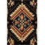 Tapis décoratif noir à motif floral noir-949279091