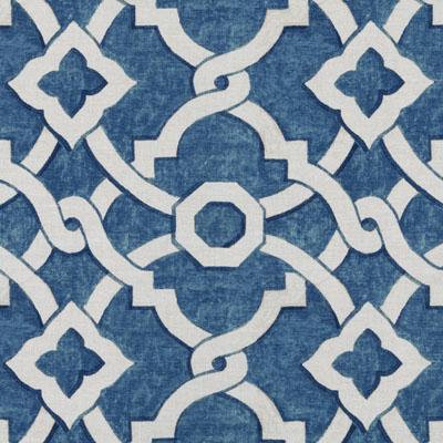 Astoria Trellis Multi-purpose Fabric, Ocean