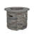 Outdoor 32" Round  Propane Fire Pit, Grey Top - 40,000 BTU