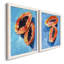 «Bold Papaya I», ensemble de 2 peintures sur toile encadrées-488926976-488927007