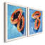 «Bold Papaya I», ensemble de 2 peintures sur toile encadrées-488927005-488927007
