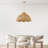 Le Perle Rattan Pendant Light - Natural Brown Dome 1-Light Polished Handwoven Dimmable Ceiling Light For Kitchen Island, Kitchen, Dining Room, Living Room, Bedroom or Hallway in Modern, Farmhouse & Boho Style