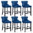 26.7" Velvet Upholstered Back Counter Barstools-89389015